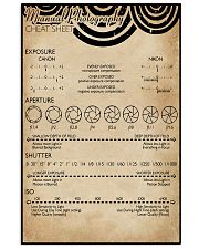 Manual Photography Cheat Sheet 11x17 Poster front