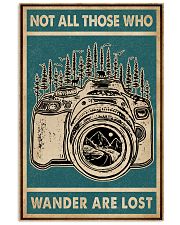 Retro Green Who Wander Are Lost Camera 11x17 Poster front
