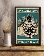 Retro Green Who Wander Are Lost Camera 11x17 Poster lifestyle-poster-3