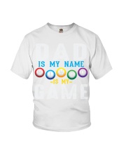 FUNNY DAD IS MY NAME BINGO IS MY GAME Youth T-Shirt thumbnail