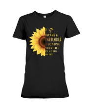 BARTENDER AND SUNFLOWER Premium Fit Ladies Tee thumbnail