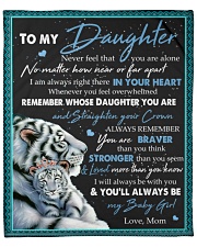 MOM TO DAUGHTER GIFT- REMEMBER WHOSE DAUGHTER YOU ARE Fleece Blanket - 50" x 60" front