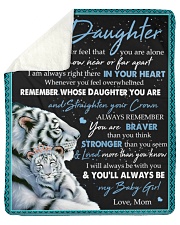 MOM TO DAUGHTER GIFT- REMEMBER WHOSE DAUGHTER YOU ARE Sherpa Fleece Blanket tile