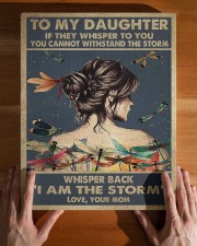 MOM TO DAUGHTER GIFT I AM THE STORM 11x14 Gallery Wrapped Canvas Prints aos-canvas-pgw-11x14-lifestyle-front-32