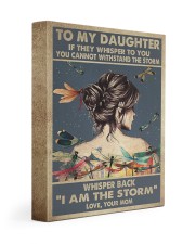 MOM TO DAUGHTER GIFT I AM THE STORM 11x14 Gallery Wrapped Canvas Prints front