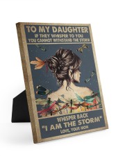 MOM TO DAUGHTER GIFT I AM THE STORM Easel-Back Gallery Wrapped Canvas tile