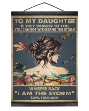 MOM TO DAUGHTER GIFT I AM THE STORM Hanging Canvas tile