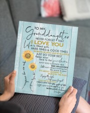 GRANDPA TO GRANDDAUGHTER GIFT - SUNSHINE SUNFLOWER 11x14 Gallery Wrapped Canvas Prints aos-canvas-pgw-11x14-lifestyle-front-25