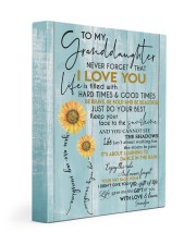 GRANDPA TO GRANDDAUGHTER GIFT - SUNSHINE SUNFLOWER 11x14 Gallery Wrapped Canvas Prints front