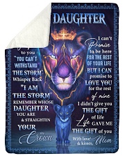 MOM TO DAUGHTER GIFT LION WHISPERS STORM CROWN Sherpa Fleece Blanket tile