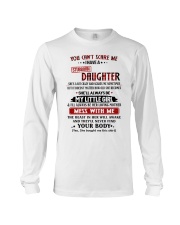 STUBBORN DAUGHTER TO MOM GIFT- YOU CAN'T SCARE ME Long Sleeve Tee tile