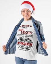 DAUGHTER TO MOM GIFT- YOU CAN'T SCARE ME Ladies T-Shirt apparel-ladies-t-shirt-lifestyle-front-38