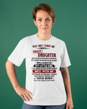 DAUGHTER TO MOM GIFT- YOU CAN'T SCARE ME Ladies T-Shirt apparel-ladies-t-shirt-lifestyle-front-40