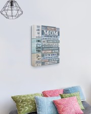 DAUGHTER TO MOM GIFT- I'M BECAUSE YOU ARE 11x14 Gallery Wrapped Canvas Prints aos-canvas-pgw-11x14-lifestyle-front-02