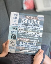 DAUGHTER TO MOM GIFT- I'M BECAUSE YOU ARE 11x14 Gallery Wrapped Canvas Prints aos-canvas-pgw-11x14-lifestyle-front-25