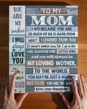 DAUGHTER TO MOM GIFT- I'M BECAUSE YOU ARE 11x14 Gallery Wrapped Canvas Prints aos-canvas-pgw-11x14-lifestyle-front-32
