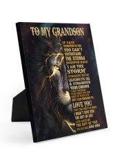 MOM-MOM TO GRANDSON GIFT- FATE STORM CROWN -LION Easel-Back Gallery Wrapped Canvas tile