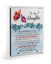 MOM TO DAUGHTER GIFT - NO MATTER WHAT I WILL ALWAYS LOVE YOU Floating Framed Canvas Prints White tile