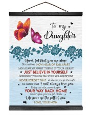 MOM TO DAUGHTER GIFT - NO MATTER WHAT I WILL ALWAYS LOVE YOU Hanging Canvas tile