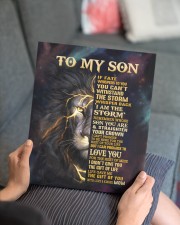 MOM TO SON GIFT- STORM STRAIGHTEN CROWN -LION 11x14 Gallery Wrapped Canvas Prints aos-canvas-pgw-11x14-lifestyle-front-25