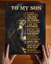 MOM TO SON GIFT- STORM STRAIGHTEN CROWN -LION 11x14 Gallery Wrapped Canvas Prints aos-canvas-pgw-11x14-lifestyle-front-32