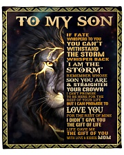 MOM TO SON GIFT- STORM STRAIGHTEN CROWN -LION Fleece Blanket tile