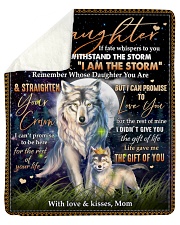 MOM TO DAUGHTER GIFT- LIFE GAVE ME THE GIFT OF YOU Sherpa Fleece Blanket tile