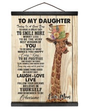 MOM TO DAUGHTER GIFT- GIRAFFE TODAY IS A GOOD DAY Hanging Canvas tile