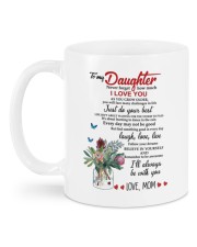 MOM TO DAUGHTER GIFT JUST DO YOUR BEST- LAUGH Mug back