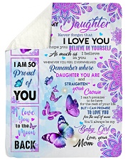MOM TO DAUGHTER GIFT BUTTERFLY YOU'RE MY BABY GIRL Sherpa Fleece Blanket tile