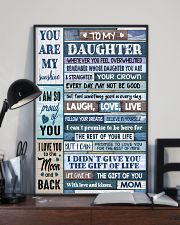 MOM TO DAUGHTER GIFT- WOOD- THE GIFT OF LIFE -YOU 11x17 Poster lifestyle-poster-2