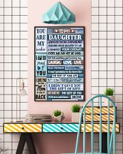 MOM TO DAUGHTER GIFT- WOOD- THE GIFT OF LIFE -YOU 11x17 Poster lifestyle-poster-6