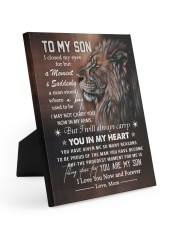 MOM TO SON GIFT CARRY YOU IN MY HEART Easel-Back Gallery Wrapped Canvas tile