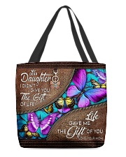 MOM TO DAUGHTER GIFT- BUTTERFLY- GIFT OF LIFE All-over Tote front