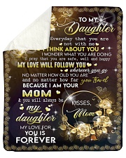 MOM TO DAUGHTER GIFT- I THINK ABOUT YOU Sherpa Fleece Blanket tile