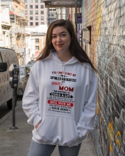 SPOILED DAUGHTER GIFT - CRAZY MOM- ANGER ISSUES Hooded Sweatshirt lifestyle-unisex-hoodie-front-1