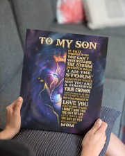 MOM TO SON GIFT- FATE STORM CROWN -LION 11x14 Gallery Wrapped Canvas Prints aos-canvas-pgw-11x14-lifestyle-front-25