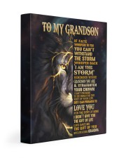 GRANDPA TO GRANDSON GIFT- FATE STORM CROWN -LION 11x14 Gallery Wrapped Canvas Prints front