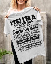 SPOIELD SON GIFT -AWESOME MOM- SUNSHINE HURRICANE Classic T-Shirt apparel-classic-tshirt-lifestyle-front-117