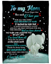 DAUGHTER TO MOM GIFT- PUT ME FIRST INSTEAD FOR ALL Large Fleece Blanket - 60" x 80" front