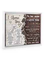 CUSTOM NAME TO YOUR GIRLFRIEND- FIND YOU SOONER Floating Framed Canvas Prints White tile