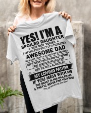SPOILED DAUGHTER GIFT - AWESOME DAD- LOVING FATHER Classic T-Shirt apparel-classic-tshirt-lifestyle-front-117