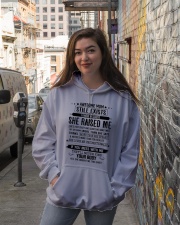 SON GIFT -AWESOME MOM EXISTS RAISED ME SCARES ME Hooded Sweatshirt lifestyle-unisex-hoodie-front-1