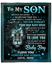 MOM TO SON GIFT LION NEVER FORGET YOUR WAY BACK Fleece Blanket - 50" x 60" front