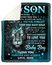 MOM TO SON GIFT LION NEVER FORGET YOUR WAY BACK Sherpa Fleece Blanket tile
