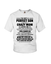 PERFECT SON GIFT - CRAZY MOM LOVING MOTHER -LITTLE Youth T-Shirt tile