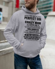 PERFECT SON GIFT - CRAZY MOM LOVING MOTHER -LITTLE Hooded Sweatshirt apparel-hooded-sweatshirt-lifestyle-front-109