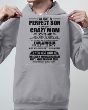 PERFECT SON GIFT - CRAZY MOM LOVING MOTHER -LITTLE Hooded Sweatshirt apparel-hooded-sweatshirt-lifestyle-front-46