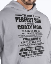 PERFECT SON GIFT - CRAZY MOM LOVING MOTHER -LITTLE Hooded Sweatshirt apparel-hooded-sweatshirt-lifestyle-front-89