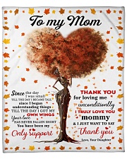 DAUGHTER TO MOM GIFT- THANK YOU FOR LOVING ME Fleece Blanket tile